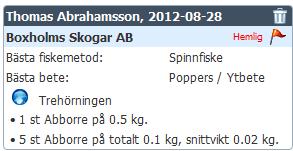 Kunden kan själv ställa in om en fångstrapport ska vara publik eller hemlig, dvs bara synlig för er organisation. Utan kostnad ger vi kunden översikt över sina fångstrapporter. 1.