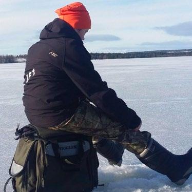 Det ska bli kul att få testa nya vatten och att få fiska med så många duktiga pimpelfiskare!