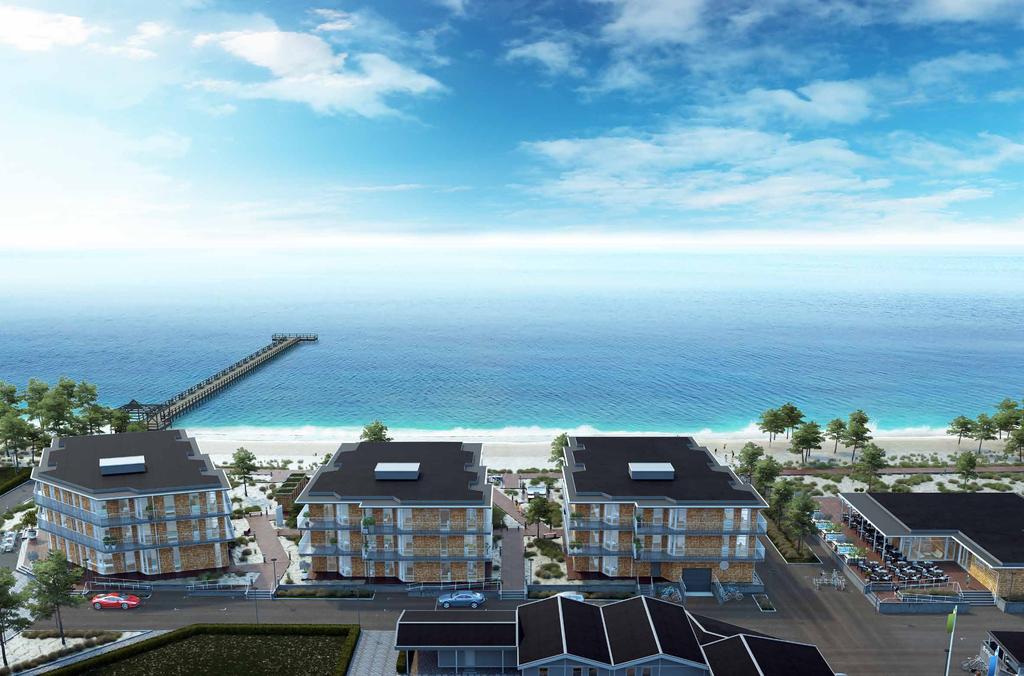 ANGÖR EN NY PLATS I LIVET Strandnära bostäder får en ny innebörd i och med projektet Åhus Brygga.