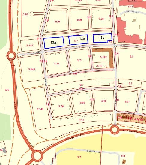 Sida 6/14 Förutsättningar Markanvisningsområdet omfattar del av fastigheten Kolla 5:7 och kommer att säljas till en och samma exploatör.