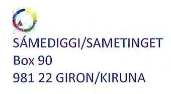 <ida.ahren@regeringskansliet.se> Kopia: Per-Olof Nutti <Per-Olof.Nutti@sametinget.