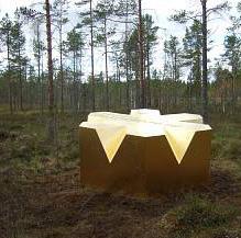 Där vistelseplatsen öppnar upp sig placeras ett entréobjekt som kopplar till vattenhanteringen