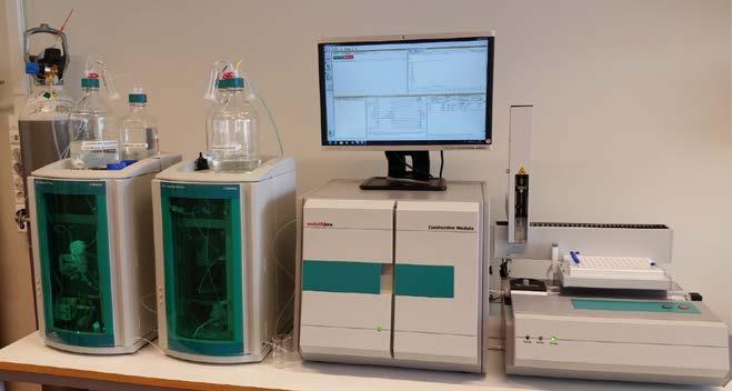 Massbalans analys av organiskt fluor TF OF EOF NEOF UOF PFASs IF Total organofluorine Combustion ion chromatography (TOF-CIC) TF - Total Fluorine: TF = IF + OF OF - Organic Fluorine EOF - Extractable