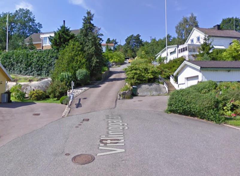Vit markering visar privat mark.