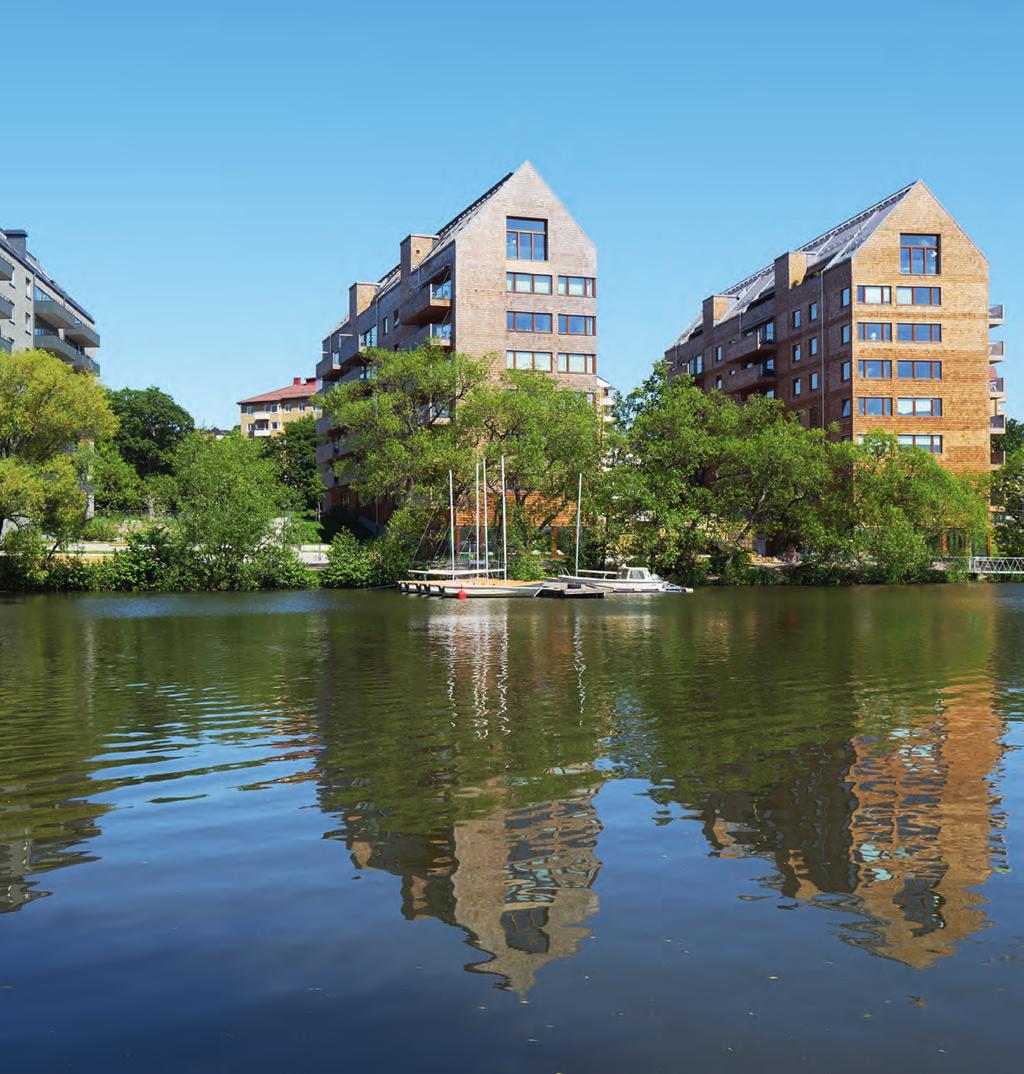 Strandparken Sundbyberg Folkhem FOTO: ÅKE E:SON LINDMAN FRÅN VAGGAN TILL GRAVEN Vinsterna med ett modernt, industriellt träbyggande är åtskilliga.