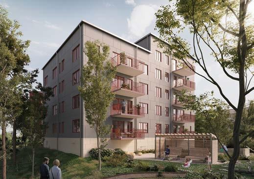 JÄRVASTADEN, SUNDBYBERG Järva Kulle I attraktivt läge mellan Järvastaden i Solna och grönområdet i Ursvik i Sundbyberg uppför Besqab trivsamma rad- och parhus som äganderätter.