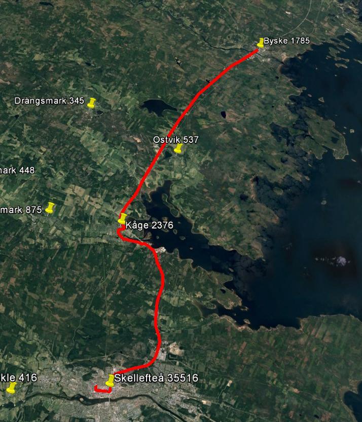 Vårt förslag utgår ifrån att resurser längs E4:an på linjerna 214 och 217 samlas på linje 210. Detta medför att utbudet i det starka stråket kan ökas.