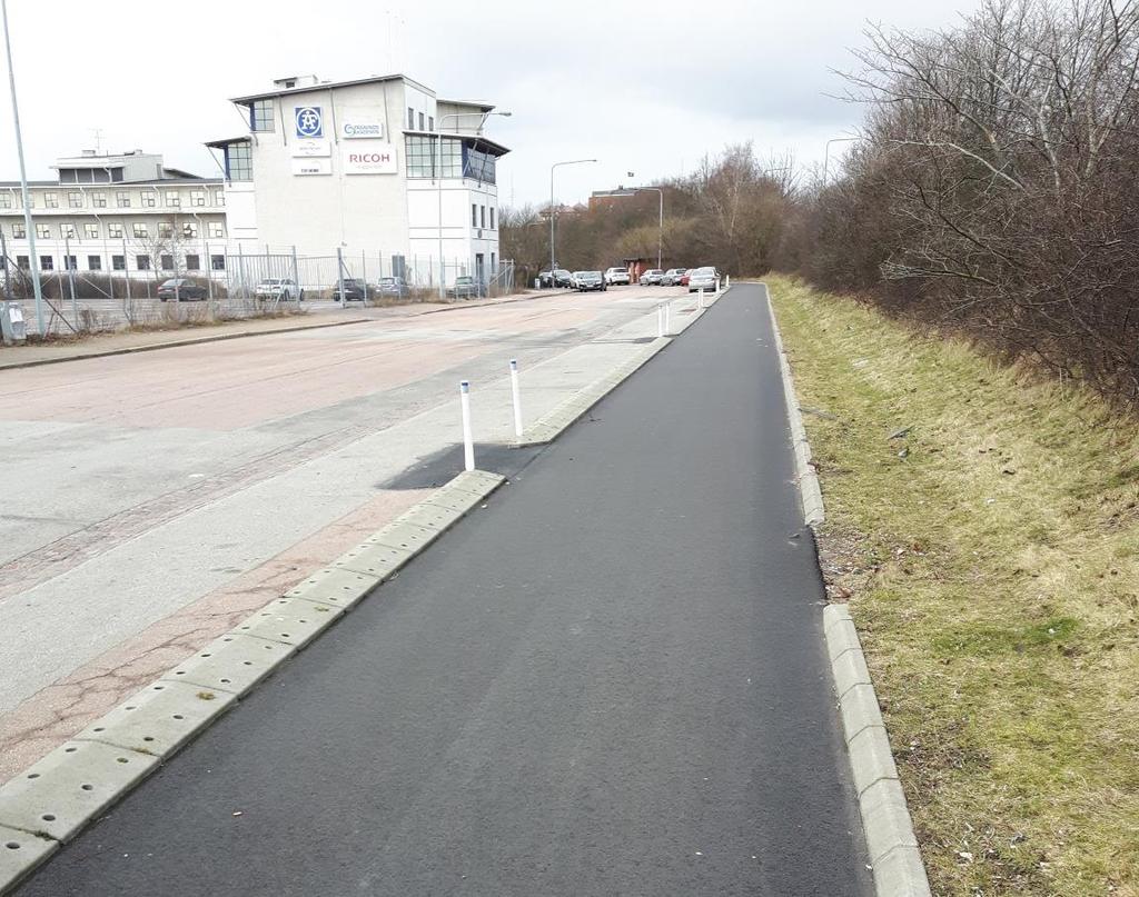 Figur 6. Exempel på cykelbana med GCM-stöd i Helsingborg.