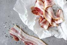 00 kr/kg skivad bacon Bacon av gårdsgris från Stommen Long, tjocklek 3 mm, ca 1 kg/st 11152 ca 6,5 kg/krt 64.