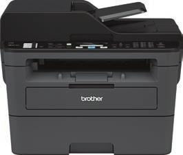 Medföljande toner för upp till 1 200 sid* Tryck och skriv ut från din mobila enhet med Near-Field Communication (NFC) 256 MB minneskapacitet MFC-L2750DW *Den uppskattade tonermängden anges i enlighet