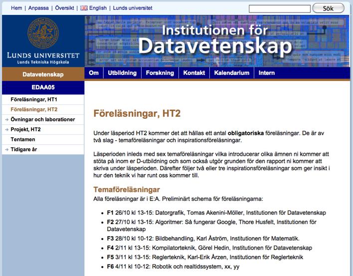 Presentationer i LP2 - seminariesal Om huruvida wikipedia är bättre än Encyklopædia Britannica och vad vi lär oss av det?