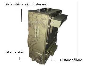 Infraröd lysdiod 7) Lins 8) 2-tums LCD-färgdisplay 9)