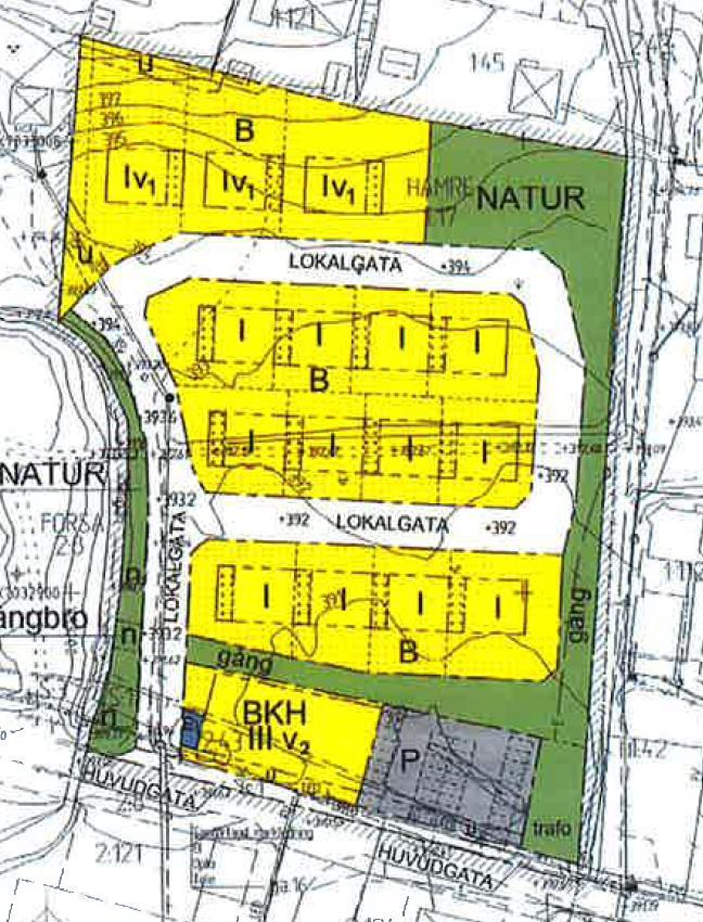 PLANBESKRIVNING HANDLINGAR Detaljplanen består av plankarta med planbestämmelser och illustrationsplan, plan- och genomförandebeskrivning, fastighetsförteckning och grundkarta (nybyggnadskarta).