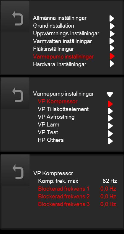 14.3. Blockering av störande resonanser. EX35/50/65 har en frekvensstyrd kompressor. Vid vissa frekvenser kan resonansljud ibland uppstå i huset. För att minimera störande resonansljud har SW1.