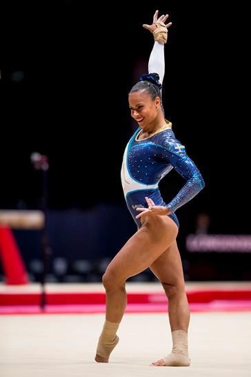 no/Christian Thomassen Sist men inte minst, Veronica Wagner, vår mest erfarna VM-gymnast genom tiderna som tävlade sitt åttonde VM.