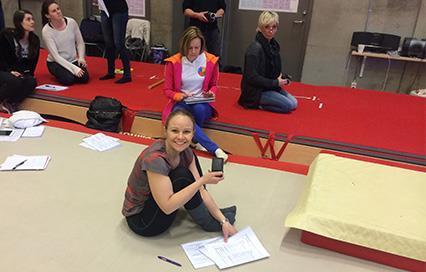 Veckan efter gick en L2-kurs i artistisk gymnastik i Oslo. På kvinnlig AG-sidan deltog Harpa Oskarsdottir, som är ansvarig för vårt juniorlandslag.