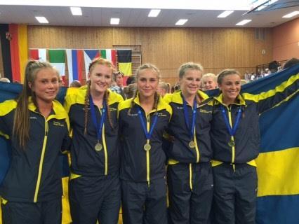 Medaljregn på Hoppreps EM 2015-08-07 Ett guld och fem bronsmedaljer i olika grenar vid EM i Idar Oberstein i Tyskland blev resultatet för våra svenska hoppare från Kämpinge GF och Lycksele.