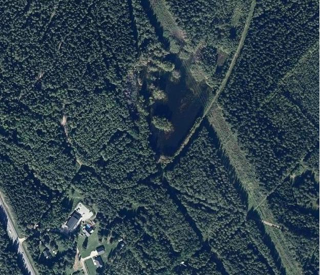 Figur 2. Deponins föreslagna lokalisering och dess närmsta omgivning i Kusgården.