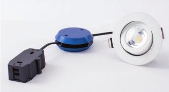 Även drivdonet till + ID är utformat för att passa i utrymmet mellan gipsskiva och isolering. Kan även monteras i undertaksskiva max 30 mm.