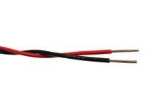 RQ 2x0,75 Tvinnad Egenskaper Mångtrådig kopparledare 0,75 mm² Halogenfri isolering Tvinnat par för dämpning av elektriska störningsfält Levereras i smidig box Metermärkt Märkspänning 100V