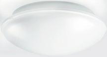 Ø254 56 34 Plafond around LED 8 En liten, lätt installerad och effektiv LED-armatur som är anpassad för både utom- och inomhusbruk. Ljuset genom akrylkupan är jämnt och välfördelat.