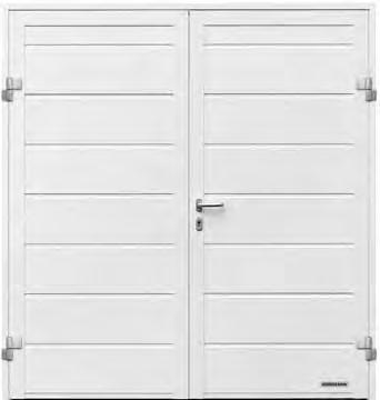 sidodörrar TopComfort NT80 2-flyglig NT60 med bred dörrbladsram Garage-sidodörr NT60 1-flyglig
