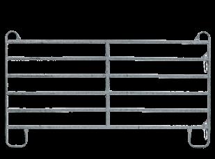 GRINDAR PANELSEKTIONER Panel typ Classic Höjd 1700 mm, tillverkad av ovala stålrör och tillverkas i 2400/3000/3600