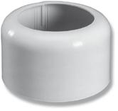 Faluplast Golvhuv D=180 H=90 vit delbar, av PP för WC 8082005 GOLVHUV WC F.