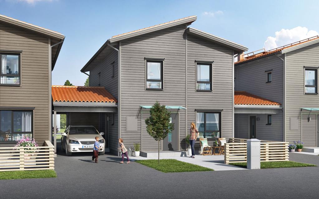 8 HUS VÄNERN Bo uppe, umgås nere. VÄNERN XL: 2-PLAN, 131/140 KVM, 5 RUM Det är lätt att förstå varför vår husmodell Vänern blivit så populär.