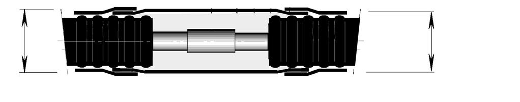 MAXITHERM skulvert Skarvset PE-HD krympbar Dimension Ø 76-162 MAXITHERM