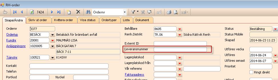 Nyheter Renhållning Kund > Tjänst, bevakning på tömning.