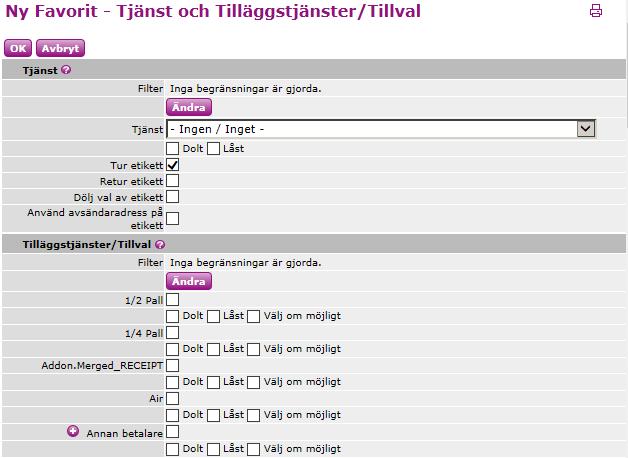 6 Vilka tjänster och tilläggstjänster använder du mest? För ett ge begränsat urval används filter-funktionen för både tjänster och tilläggstjänster.