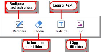 Om du inte ser kommentarsverktygen, klicka på knappen Så redigerar man PDF-filer ABBYY FineReader innehåller följande