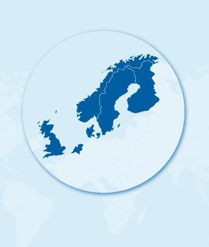 Handelsbanken har sex hemmamarknader Erbjuder produkter och tjänster för privat- och företagskunder Över 800 kontor på sex hemmamarknader: Sverige Danmark