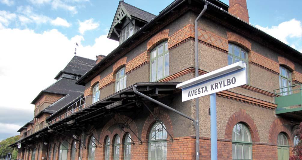 Figur 2.4 Stationshuset vid Avesta Krylbo station Jularbo - småort med knappt 100 invånare i Avesta kommun. Nordanö tätort med drygt 400 invånare i Avesta kommun.