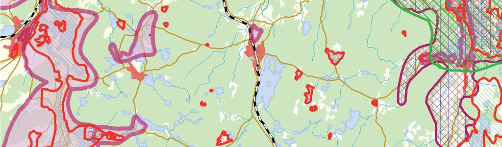 5 0 2 4 Kilometer Ј 165 10 Krylbo Riksintresse järnväg Riksintresse väg Allmän väg