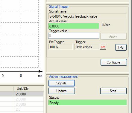 4. Tryck på Configure-knappen under Signal Trigger för att öppna dialogen för oscilloscopets