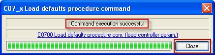 Dialogen Execute Command visas.