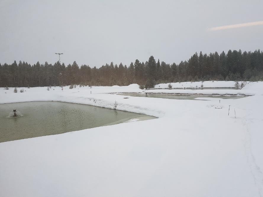 Infiltrationsanläggningen består av bassänger som vattnet pumpas ut till och luftas med hjälp av kaskadluftare, se figur 6.