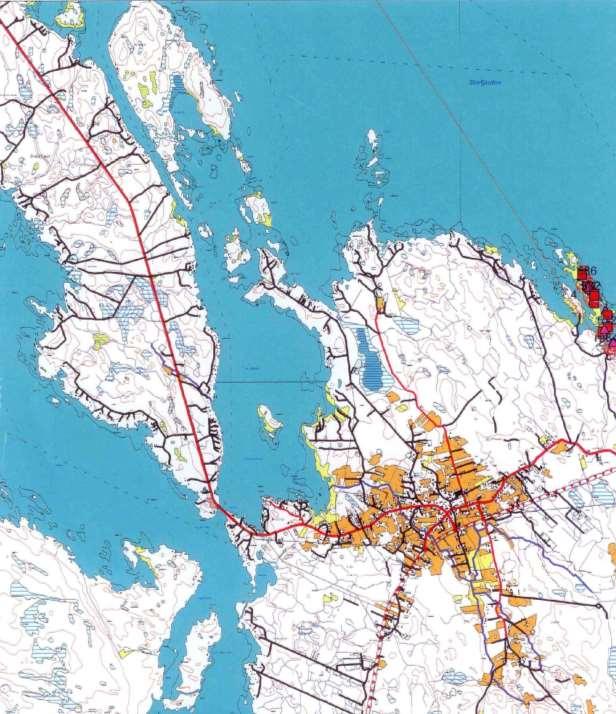 Molpe badstrand Figur 1. Molpe badstrand med omgivning (1: 20 000) 3. BESKRIVNING AV BADSTRANDEN 3.