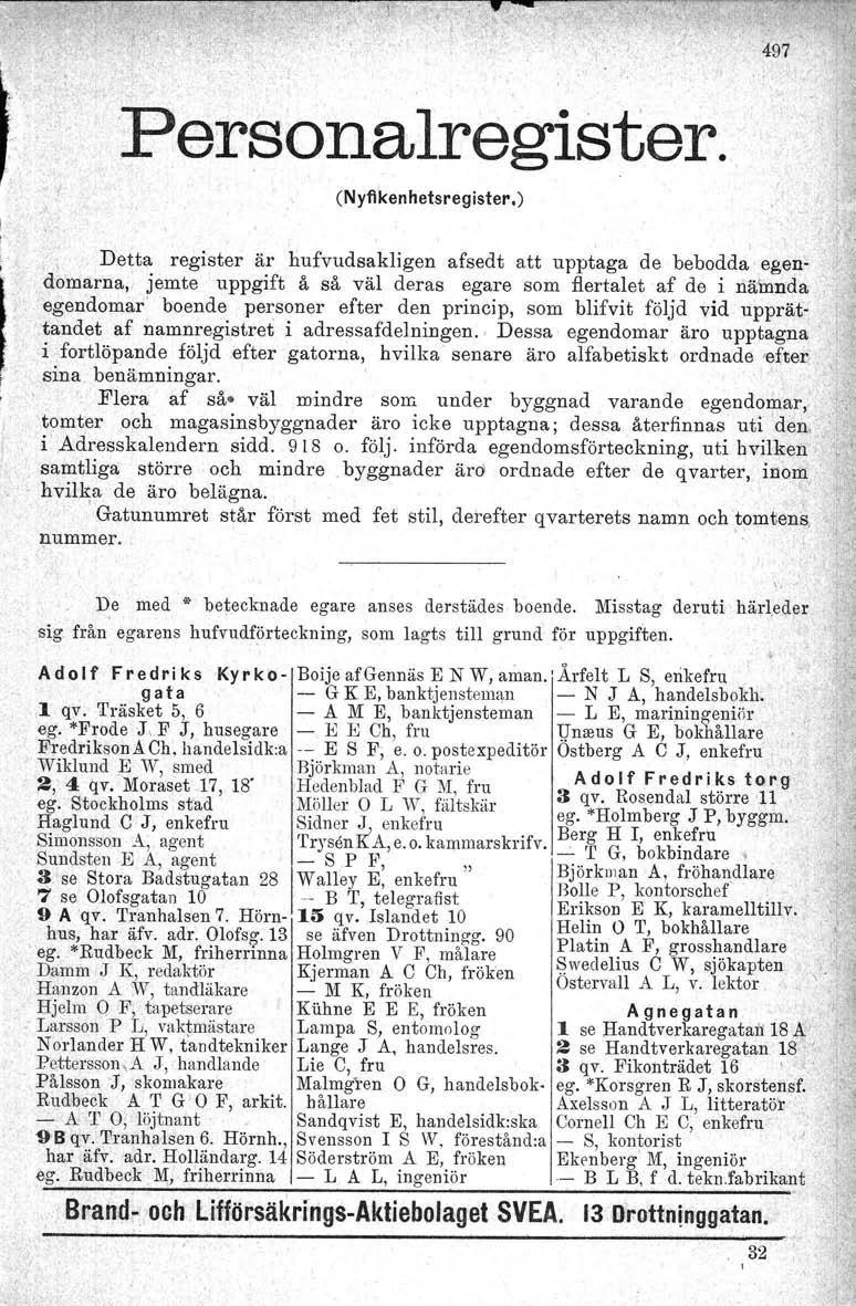 Personalregtster, en yfikenhetsregister.