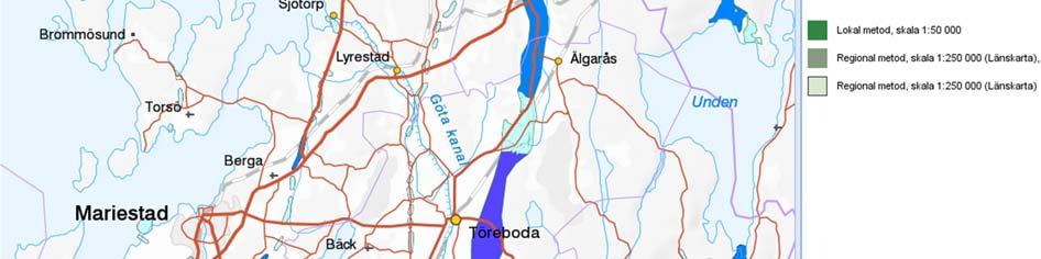 Flera formationer har sedan slagits samman till grundvattenområde med en längd av 2 4 km vilka även innefattar tillrinningsområdena. Indelning i två huvudsakliga klasser har gjorts.