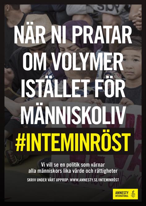 I FOKUS JUST NU SIDA 3 INSATS AUG 2018 DET HÄR KAN DU GÖRA I KAMPANJEN Under kampanjperioden är det viktigt att vi alla hjälps åt att samla in så många underskrifter på brevet som möjligt.