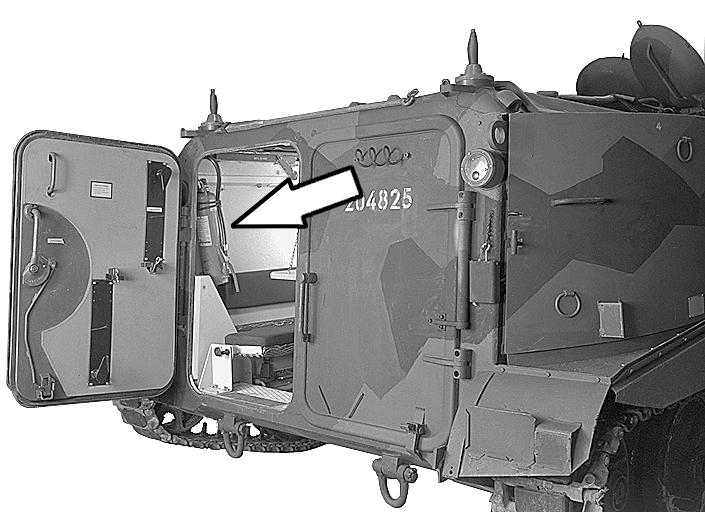 bakdörren i Pbv 302A Bild