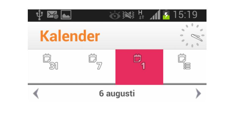 Då en påminnelse skapas i din enhet görs en uppdatering automatiskt och den aktuella påminnelsen skickas över till din webbkalender.