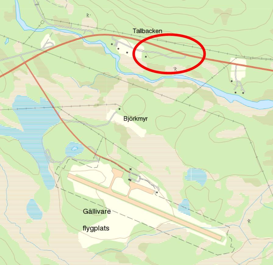 1. INLEDNING 1.1 Bakgrund och syfte Gällivare kommun har upprättat en detaljplan vars huvudsakliga syfte är att möjliggöra för cirka sju nya tomter för bostadsändamål på Tallbacken utanför Gällivare.