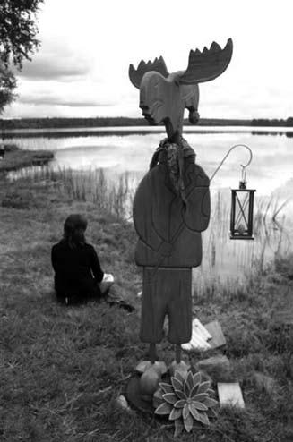 En fin liten badplats finns det också här för sköna dopp.