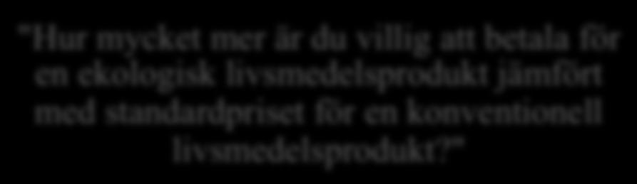 Ett av svarsalternativen var ett lågt pris, vilket även ungefär 26 procent av respondenterna menar är det viktigaste kriterium för dem.