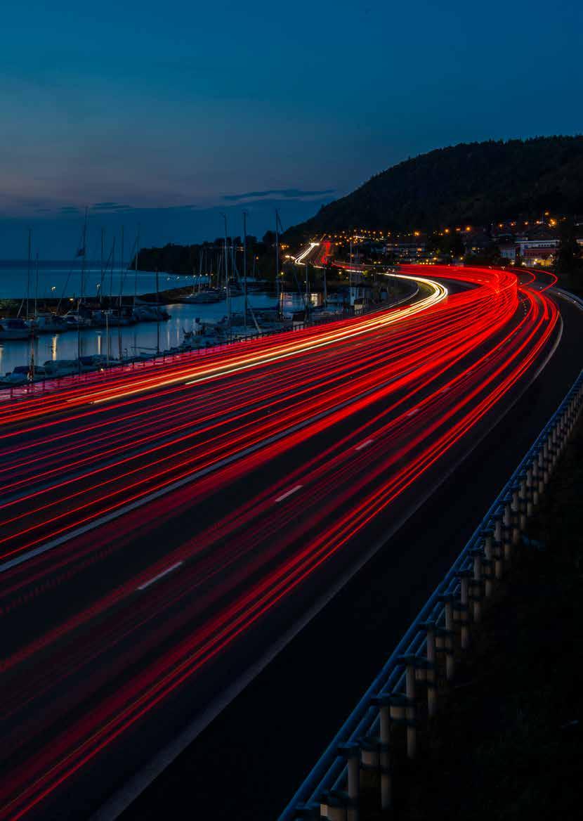 Vättern, E4 genom Huskvarna.