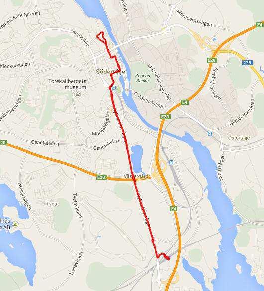 trafik med induktiv laddning i Skandinavien Astrabacken/Tom Tits Buss: